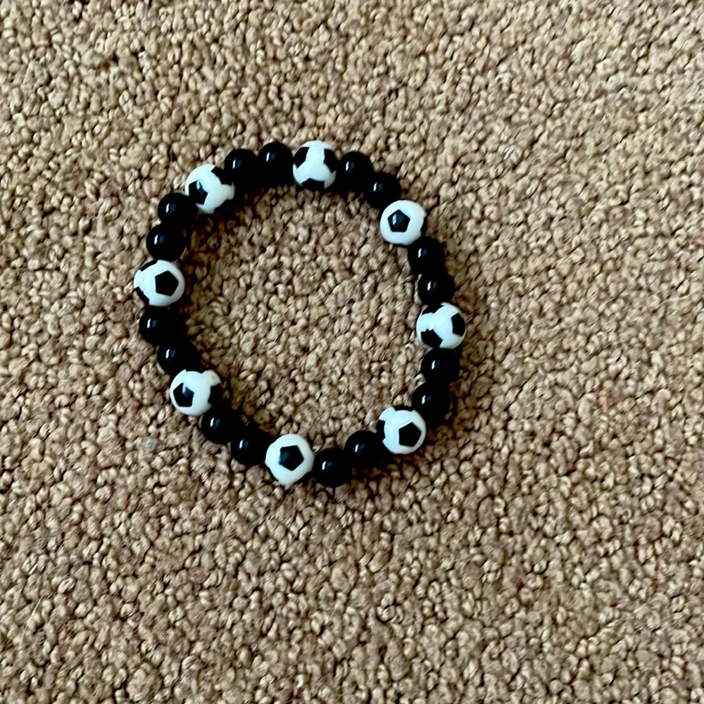 Soccer bracelet.